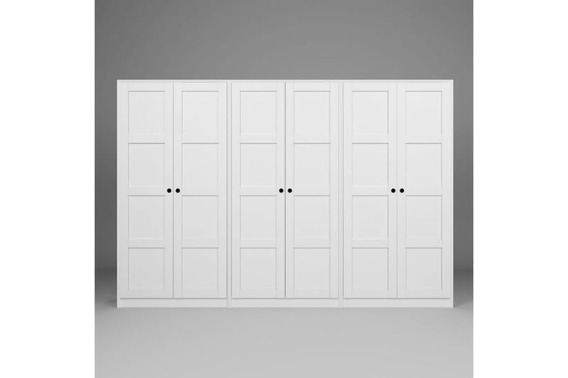 Nagouri Garderob 280x190 cm - Vit - Förvaring - Garderober & garderobssystem