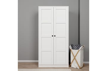 Nagouri Garderob 94x190 cm - Vit - Förvaring - Garderober & garderobssystem