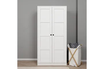 Nagouri Garderob 94x190 cm - Vit - Förvaring - Garderober & garderobssystem