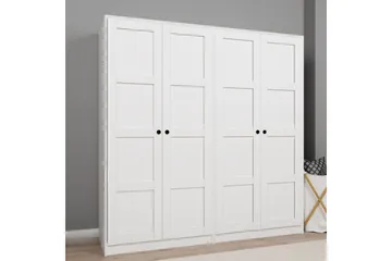 Nagouri Garderob med Lådor 188x190 cm i Trä - Vit - Förvaring - Garderober & garderobssystem