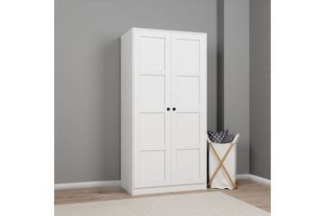 Nagouri Garderob med Lådor 94x190 cm i Trä - Vit - Förvaring - Garderober & garderobssystem