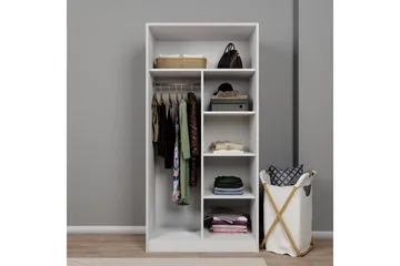 Nagouri Garderob till Hall 94x190 cm i Målat Trä - Vit - Förvaring - Garderober & garderobssystem