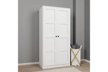 Nagouri Garderob till Hall 94x190 cm i Målat Trä - Vit - Förvaring - Garderober & garderobssystem