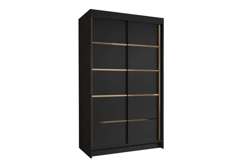 Narbonne Garderob 100x200 cm, Svart