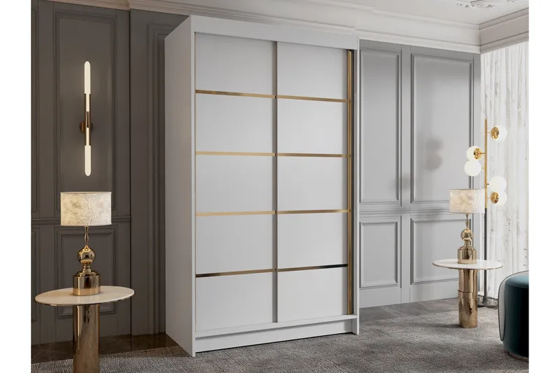 Narbonne Garderob 100x200 cm - Vit - Förvaring - Garderober & garderobssystem