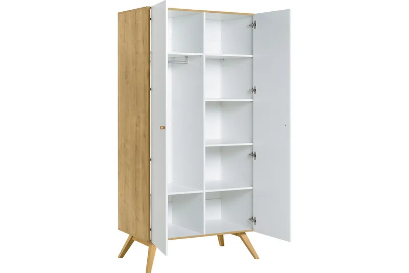 Nature Garderob Vit/Natur - Vit/Trä/natur - Förvaring - Garderober & garderobssystem