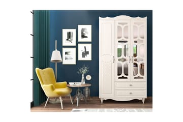 Noric Garderob 105x190 cm - Matt Vit - Förvaring - Garderober & garderobssystem