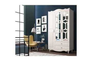 Noric Garderob 105x190 cm - Matt Vit - Förvaring - Garderober & garderobssystem