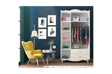 Noric Garderob 105x190 cm - Matt Vit - Förvaring - Garderober & garderobssystem