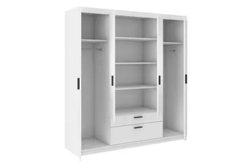 Norrbyn Garderob 53x190x176,3 cm - Vit - Förvaring - Garderober & garderobssystem