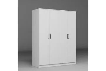 Olera Garderob 140x180 cm - Vit - Förvaring - Garderober & garderobssystem - Garderobsskåp