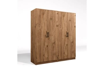 Olera Garderob 160x180 cm - Natur - Förvaring - Garderober & garderobssystem