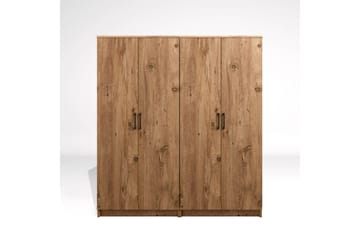 Olera Garderob 160x180 cm - Natur - Förvaring - Garderober & garderobssystem