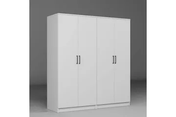 Olera Garderob 160x180 cm - Vit - Förvaring - Garderober & garderobssystem - Garderobsskåp