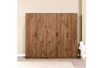 Olera Garderob 200x180 cm - Natur - Förvaring - Garderober & garderobssystem