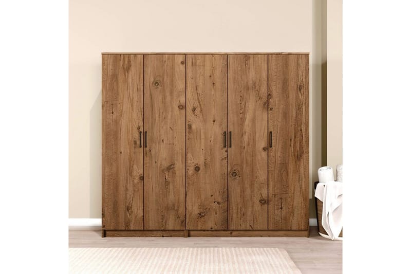 Olera Garderob 200x180 cm - Natur - Förvaring - Garderober & garderobssystem