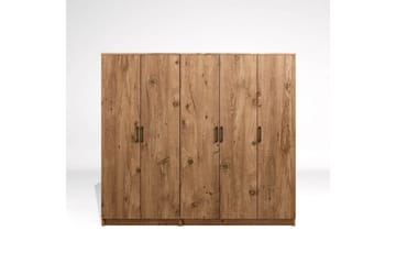 Olera Garderob 200x180 cm - Natur - Förvaring - Garderober & garderobssystem