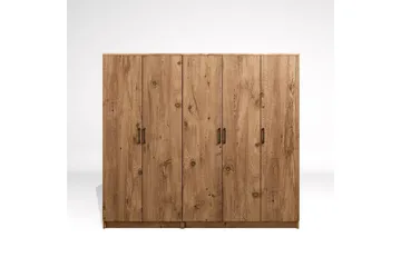 Olera Garderob 200x180 cm - Natur - Förvaring - Garderober & garderobssystem