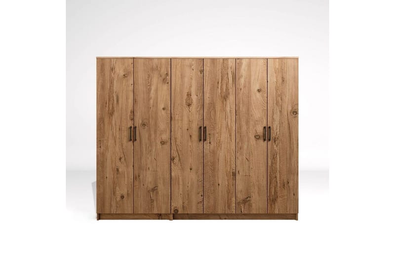 Olera Garderob 220 cm i Ljust Trä - Natur - Förvaring - Garderober & garderobssystem