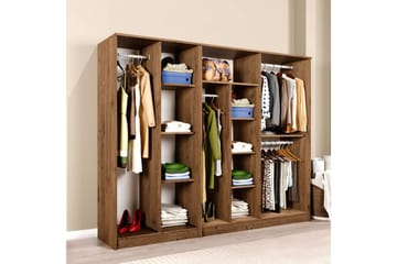 Olera Garderob 220x180 cm - Natur - Förvaring - Garderober & garderobssystem