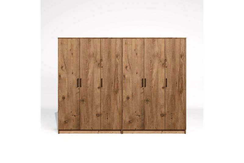 Olera Garderob 240x180 cm - Natur - Förvaring - Garderober & garderobssystem