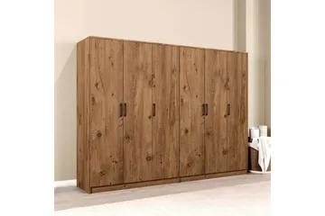 Olera Garderob 240x180 cm - Natur - Förvaring - Garderober & garderobssystem
