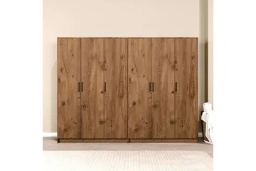 Olera Garderob 240x180 cm - Natur - Förvaring - Garderober & garderobssystem