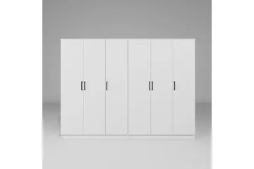 Olera Garderob 240x180 cm - Vit - Förvaring - Garderober & garderobssystem