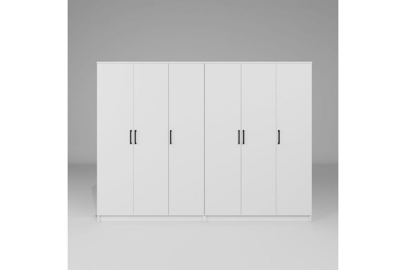 Olera Garderob 240x180 cm - Vit - Förvaring - Garderober & garderobssystem