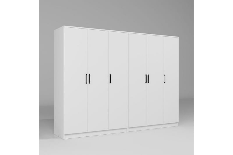 Olera Garderob 240x180 cm - Vit - Förvaring - Garderober & garderobssystem