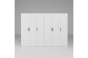 Olera Garderob 240x180 cm - Vit - Förvaring - Garderober & garderobssystem