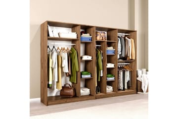 Olera Garderob 280x180 cm - Natur - Förvaring - Garderober & garderobssystem