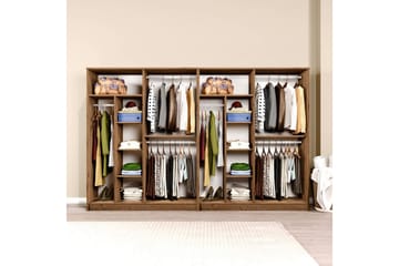 Olera Garderob 280x180 cm - Natur - Förvaring - Garderober & garderobssystem