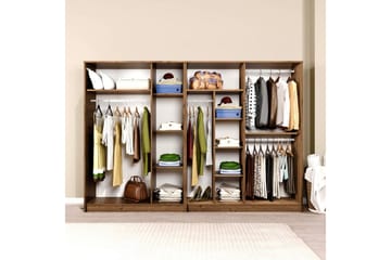 Olera Garderob 280x180 cm - Natur - Förvaring - Garderober & garderobssystem