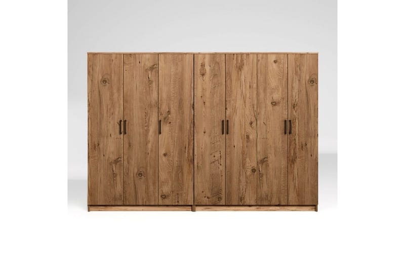 Olera Garderob 280x180 cm - Natur - Förvaring - Garderober & garderobssystem