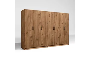 Olera Garderob 280x180 cm - Natur - Förvaring - Garderober & garderobssystem