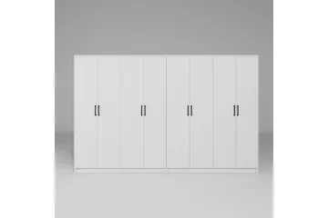 Olera Garderob 280x180 cm - Vit - Förvaring - Garderober & garderobssystem