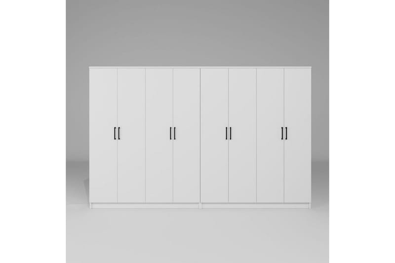 Olera Garderob 280x180 cm - Vit - Förvaring - Garderober & garderobssystem