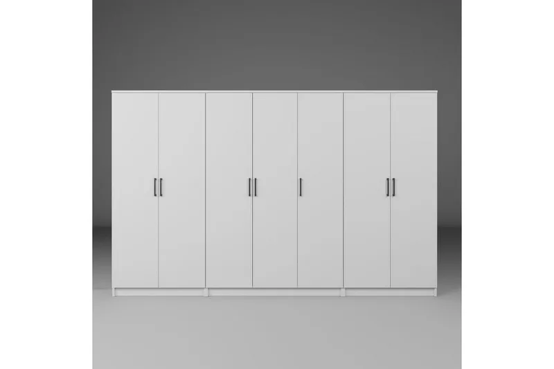 Olera Garderob 280x180 cm - Vit - Förvaring - Garderober & garderobssystem - Garderobsskåp