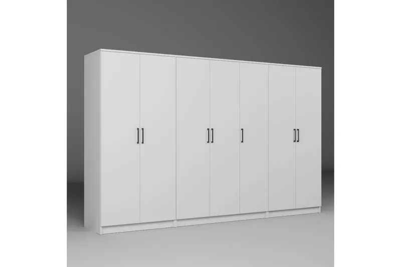 Olera Garderob 280x180 cm - Vit - Förvaring - Garderober & garderobssystem - Garderobsskåp