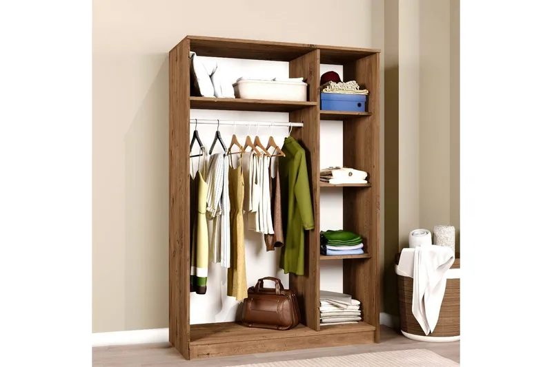 Olera Garderobsskåp 120x180 cm - Natur - Förvaring - Garderober & garderobssystem - Garderobsskåp