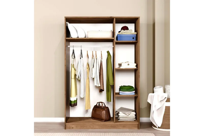 Olera Garderobsskåp 120x180 cm - Natur - Förvaring - Garderober & garderobssystem - Garderobsskåp