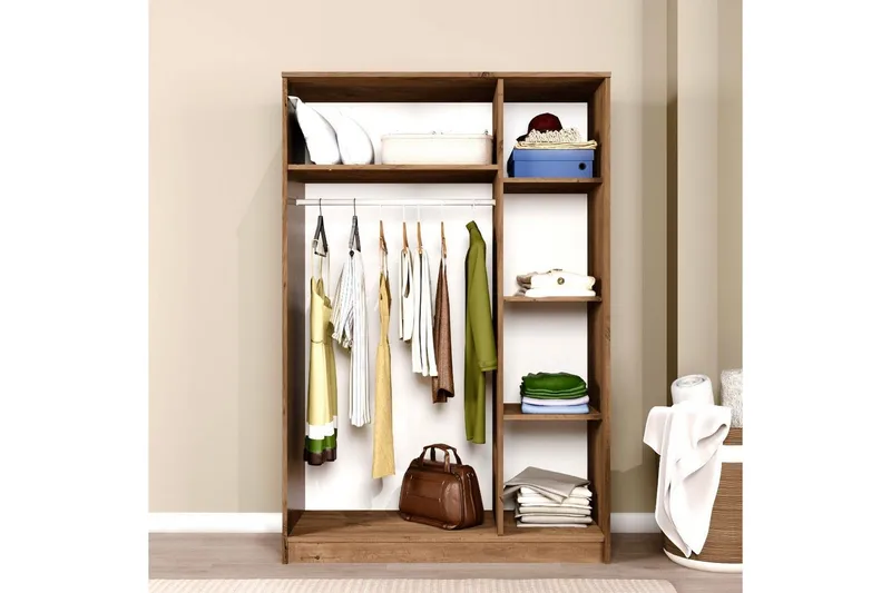 Olera Garderobsskåp 120x180 cm - Natur - Förvaring - Garderober & garderobssystem