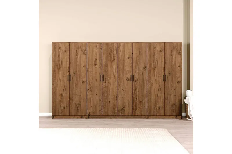 Olera Garderobsskåp 300x180 cm - Natur - Förvaring - Garderober & garderobssystem - Garderobsskåp