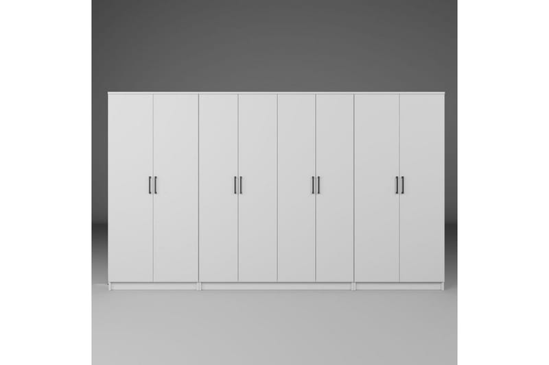 Olera Garderobsskåp 300x180 cm - Vit - Förvaring - Garderober & garderobssystem - Garderobsskåp