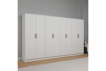 Olera Garderobsskåp 300x180 cm - Vit - Förvaring - Garderober & garderobssystem - Garderobsskåp