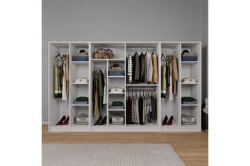 Olera Garderobsskåp 300x180 cm - Vit - Förvaring - Garderober & garderobssystem - Garderobsskåp