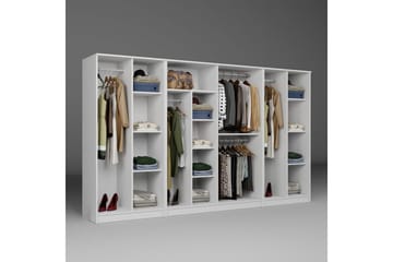 Olera Garderobsskåp 300x180 cm - Vit - Förvaring - Garderober & garderobssystem - Garderobsskåp