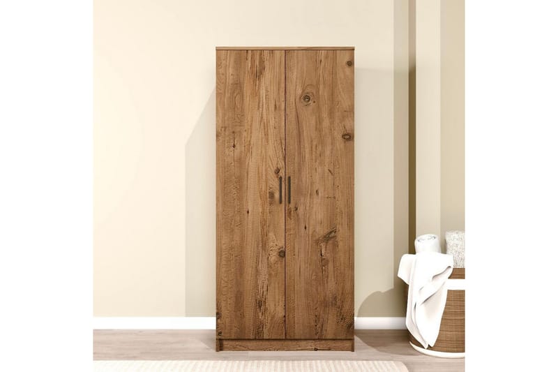 Olera Garderobsskåp 80x180 cm - Natur - Förvaring - Garderober & garderobssystem