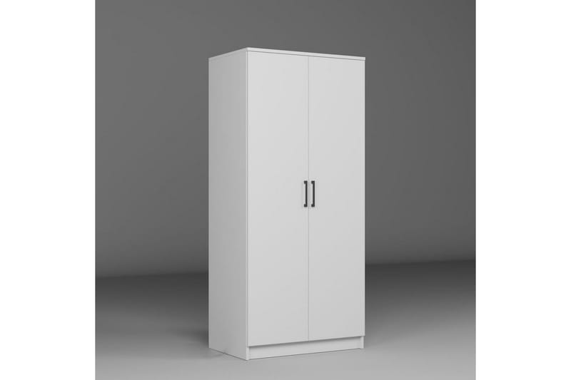 Olera Garderobsskåp 80x180 cm - Vit - Förvaring - Garderober & garderobssystem - Garderobsskåp